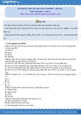 Đề thi giữa học kì 2 Sinh 10 Cánh diều - Đề số 10